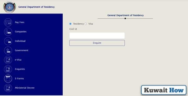 Pay Iqama Renewal Fees in Kuwait Online