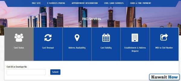 Kuwait Civil ID Status Check Online