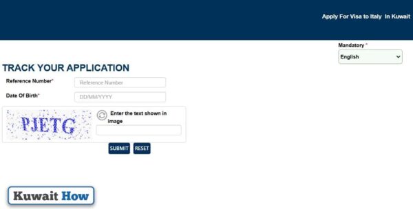How to inquire about Italy visa application from Kuwait