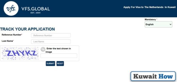 How to inquire about a Netherlands visa application from Kuwait