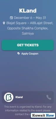 How to buy KLAND Kuwait tickets