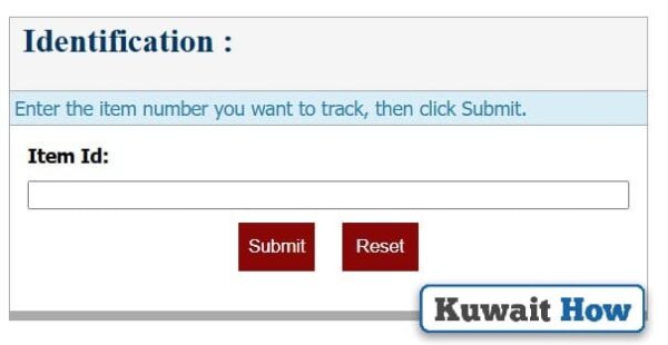 How to track Kuwait Post Parcels via KGO website