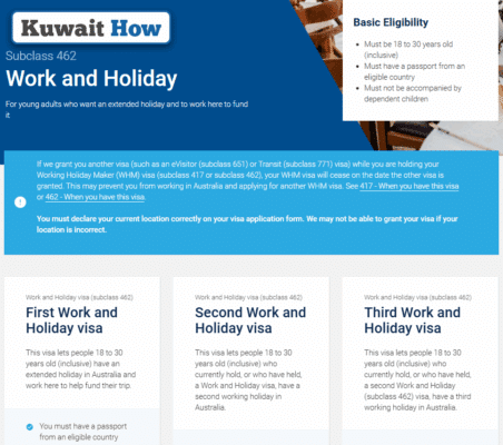 How to Apply for Australia Work and Holiday Visa